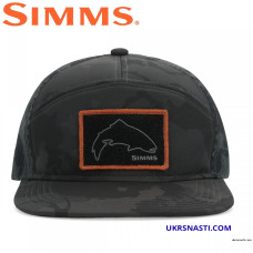 Кепка Simms 7-Panel Tech Trucker Regiment Camo Carbon